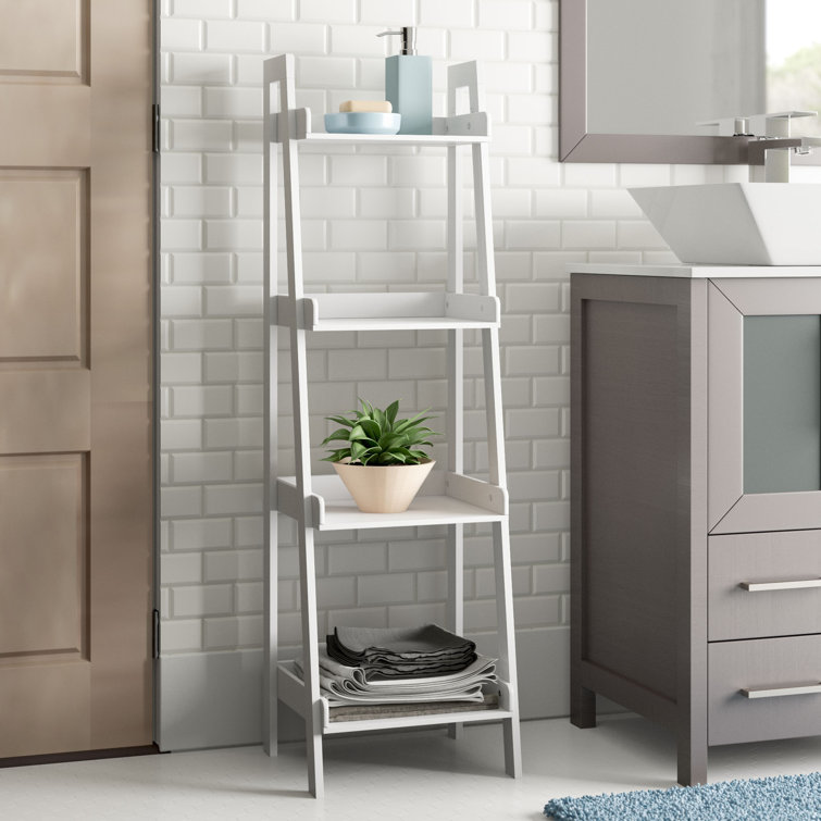 Bathroom Free Standing Shelves White Semis Online